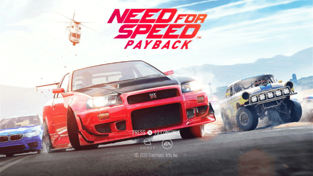 Need for Speed Payback back cover for Playstation 4